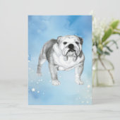 イングリッシュブルドッグスケッチ 招待状 (スタンド正面)