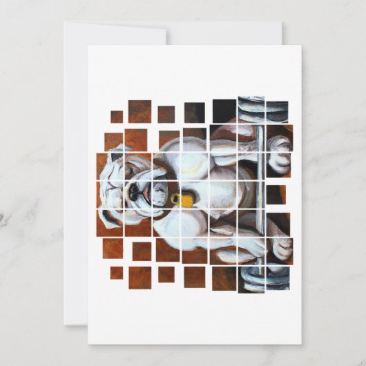 イングリッシュブルドッグバーベルトレーニング重量挙げ シーズンカード (正面)