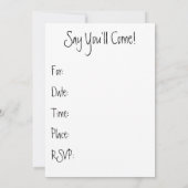 イングリッシュブルドッグパピー招待状パーティー 招待状 (裏面)