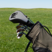 イングリッシュブルドッグブリードシルエットカスタム文字 ゴルフヘッドカバー (インサイチュ)