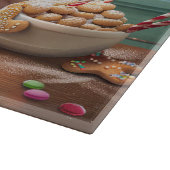 イングリッシュブルドッグホリデーベーキング:フェスティバルクリスマス カッティングボード (角)