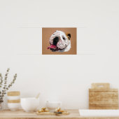 イングリッシュブルドッグポートレートポスタープリント ポスター (キッチン)