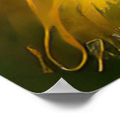 イングリッシュブルドッグポートレート印象派スタイル ポスター (角)