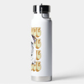 イングリッシュブルドッグレトロフォント ウォーターボトル (左面)