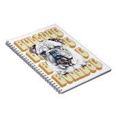 イングリッシュブルドッグレトロフォント ノートブック (右側)