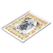 イングリッシュブルドッグレトロフォント ノートブック (左側)