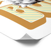 イングリッシュブルドッグレトロフォント ポスター (角)