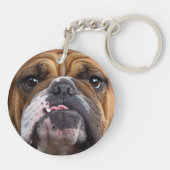 イングリッシュブルドッグ装飾用クッション キーホルダー (裏面)