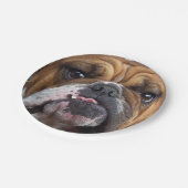 イングリッシュブルドッグ装飾用クッション ペーパープレート (アングル)