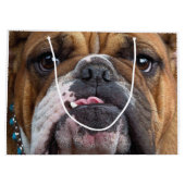 イングリッシュブルドッグ装飾用クッション ラージペーパーバッグ (裏面)