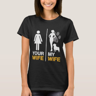 イングリッシュブルドッグ 愛好家 妻 ファニー ドッグママ Tシャツ