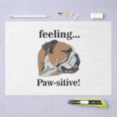 イングリッシュブル感じドッグのペット誕生日 薄葉紙 (クラフト)