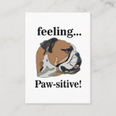 イングリッシュブル感じドッグの愛犬トリマー 名刺 (正面)