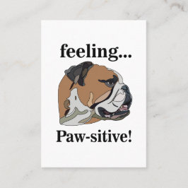 イングリッシュブル感じドッグの愛犬トリマー 名刺