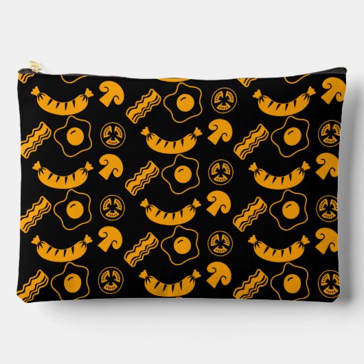 イングリッシュブレックファーストパターン アクセサリーポーチ (正面)