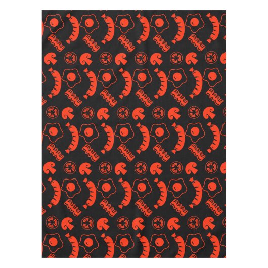 イングリッシュブレックファーストパターン テーブルクロス (正面)