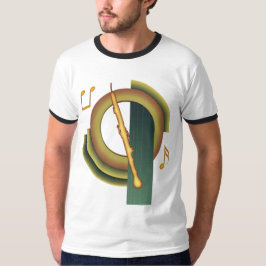 イングリッシュホルンのデコ調デザイン Tシャツ