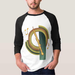 イングリッシュホルンのデコ調デザイン Tシャツ