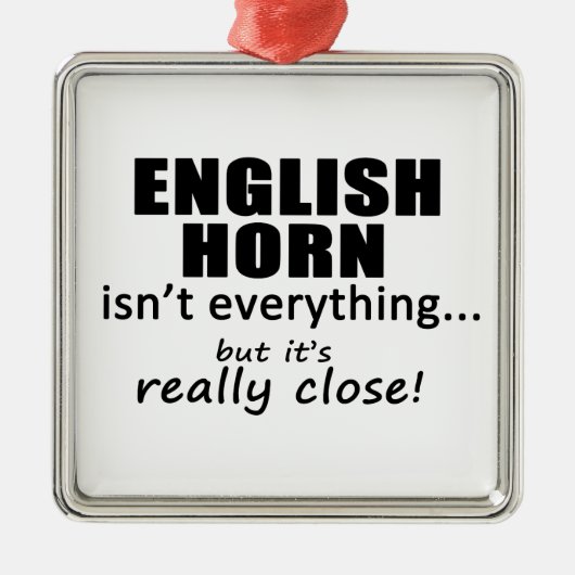 イングリッシュホルンは全てではない メタルオーナメント (正面)
