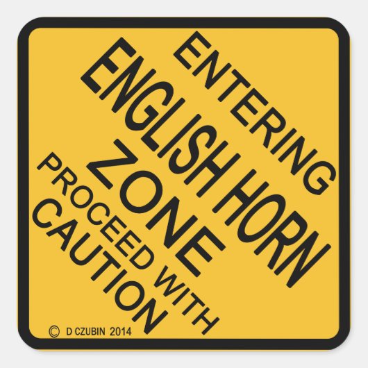 イングリッシュホルンゾーンへの入力 スクエアシール (正面)