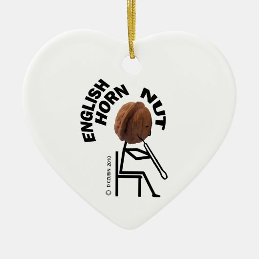 イングリッシュホルンナット セラミックオーナメント (正面)
