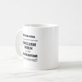 イングリッシュホルン最重要楽器 コーヒーマグカップ (正面左)