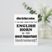 イングリッシュホルン最重要楽器 ポストカード (スタンド正面)