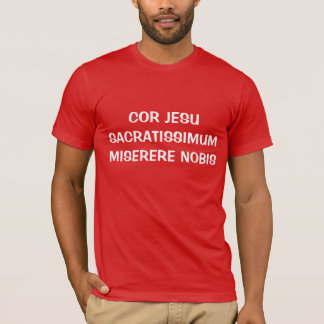 イングリッシュホーンJESU SACRATISSIMUM MISERERE NOBIS CAMISI Tシャツ