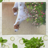 イングリッシュポインタペストリーポスタートリプチアクリルP キッチンタオル (折り畳み)