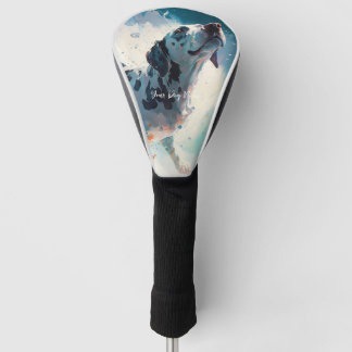 イングリッシュポインタードッグ水泳中003 ゴルフヘッドカバー