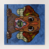 イングリッシュポインタ醜い犬の顔ジグソーパズル ジグソーパズル (横)