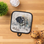 イングリッシュポインタ，ウッドコック狩りシーズン，アート 鍋敷き (トップダウン)