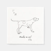 イングリッシュポイ結婚ンターナプキン スタンダードカクテルナプキン (正面)