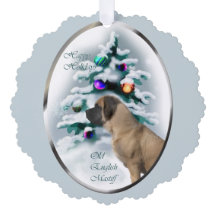 イングリッシュマスティフのクリスマスギフト