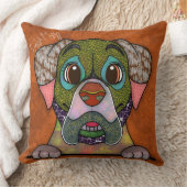 イングリッシュマスティフ手絵を描装飾用クッション クッション (ブランケット)