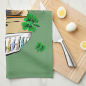 イングリッシュマスティフSt patricks キッチンタオル (四つ折り)