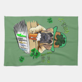 イングリッシュマスティフSt patricks キッチンタオル (横)