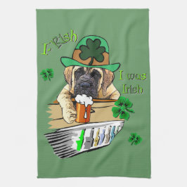 イングリッシュマスティフSt patricks キッチンタオル