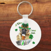 イングリッシュマスティフSt patricks キーホルダー (正面)