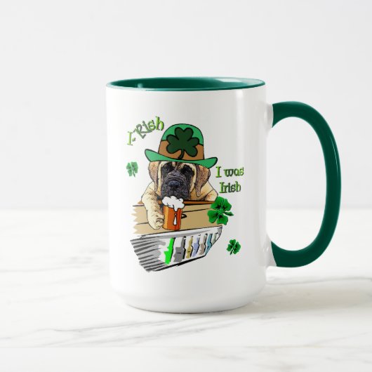 イングリッシュマスティフSt patricks マグカップ (右)