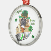 イングリッシュマスティフSt patricks メタルオーナメント (左)
