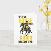 イングリッシュライディングエクスおもしろいエストリアンことわざホーススポーツ カード (黄色い花)