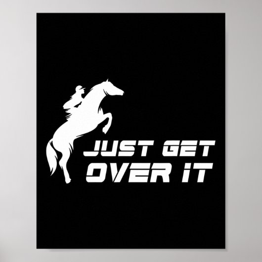 イングリッシュライディングハンタージャンパーガール乗馬 ポスター (正面)