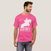 イングリッシュライディング ハンター ジャンパー 少女 馬に乗る Tシャツ (正面フル)