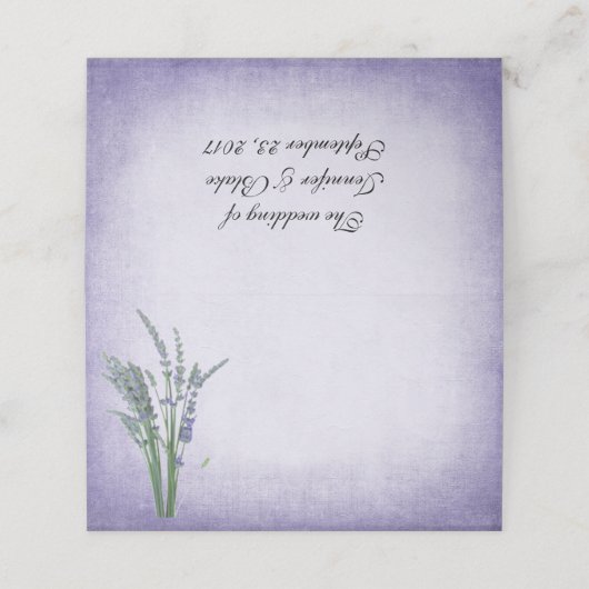 イングリッシュラベ結婚ンダー折り畳み座席表 プレイスカード (外部開封)