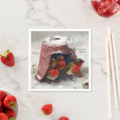 イングリッシュロビンス用の植木鉢シェルター スタンダードカクテルナプキン (インサイチュ)