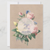 イングリッシュローズガーデン　ウェディング　インビテーションメニュー 招待状 (裏面)