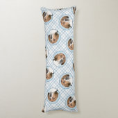 イングリッシュ絵を描フォックスハウンドのかわいいオリジナルドッグアート ボディピロー (裏面 (縦))