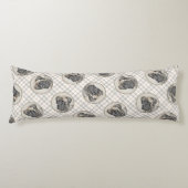 イングリッシュ絵を描マスティフのオリジナルドッグアート ボディピロー (正面)