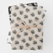 イングリッシュ絵を描マスティフのオリジナルドッグアート ラッピングペーパーシート (インサイチュ)